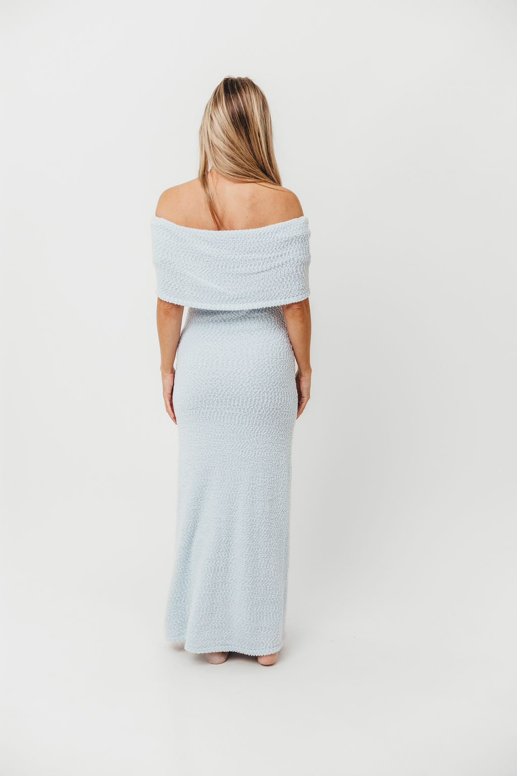 Brit Maxi Dress in Dusty Blue - Bump Friendly Maternity Dress for Women | Comfortable & Stylish Pregnancy Wear for Casual Outings, Baby Showers & Summer Events