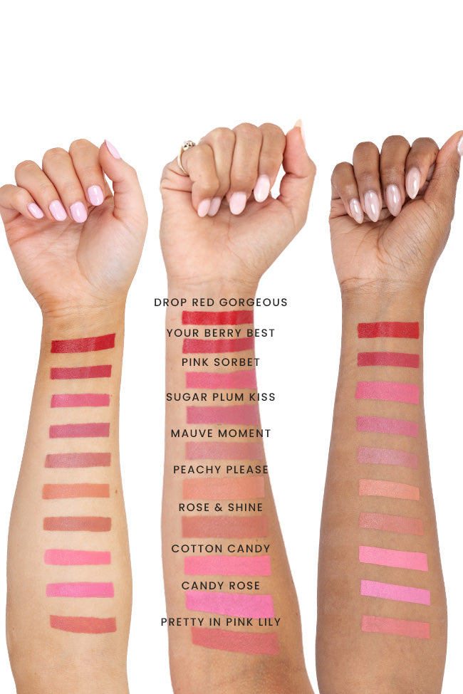Pink Lily Beauty Double Bloom Dual Lipstick & Lip Liner Set - Pretty in Pink Lily (Final Sale) | Long-Lasting Matte Lip Color for Day & Night Wear, Perfect for Parties, Dates & Special Occasions