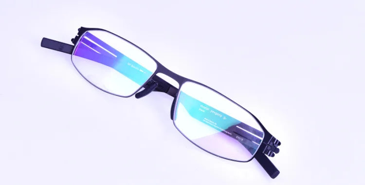 Aimee Unisex Full Rim Oval Stainless Steel Eyeglasses Frame 13454 - Lightweight & Durable for Reading, Driving & Everyday Wear