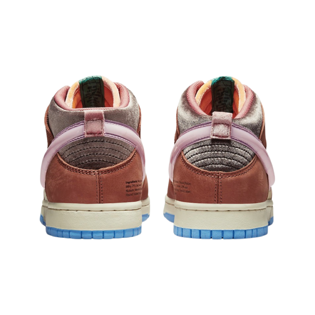Nike Dunk Mid Sneakers in Soft Pink - Women's & Men's Basketball Shoes for Casual Wear, Street Style & Gym Workouts