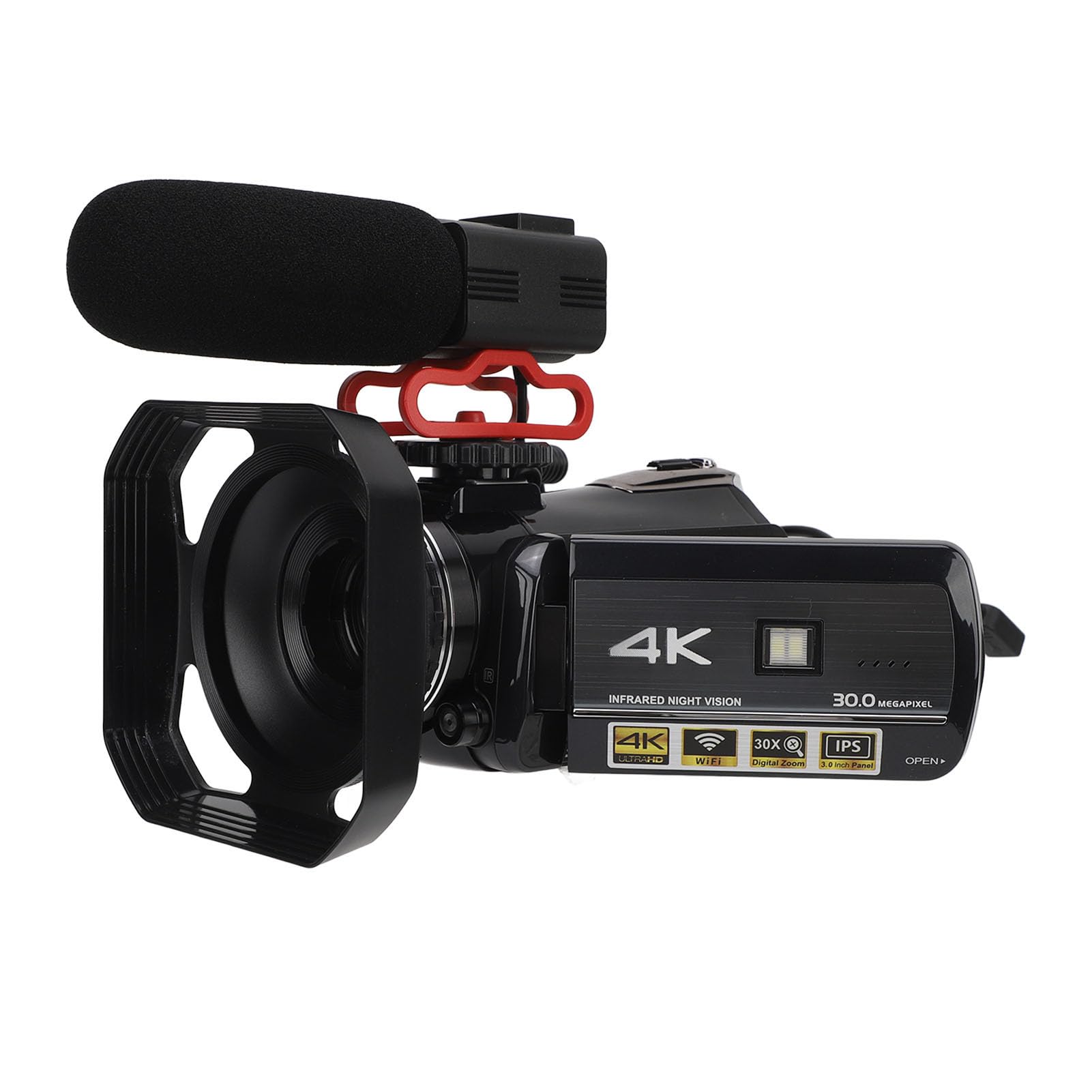 Fabater DV Camera - 4K Ultra HD Waterproof Digital Video Camera with WiFi & IR Night Vision for Outdoor Travel, Vlogging, and Adventure Recording