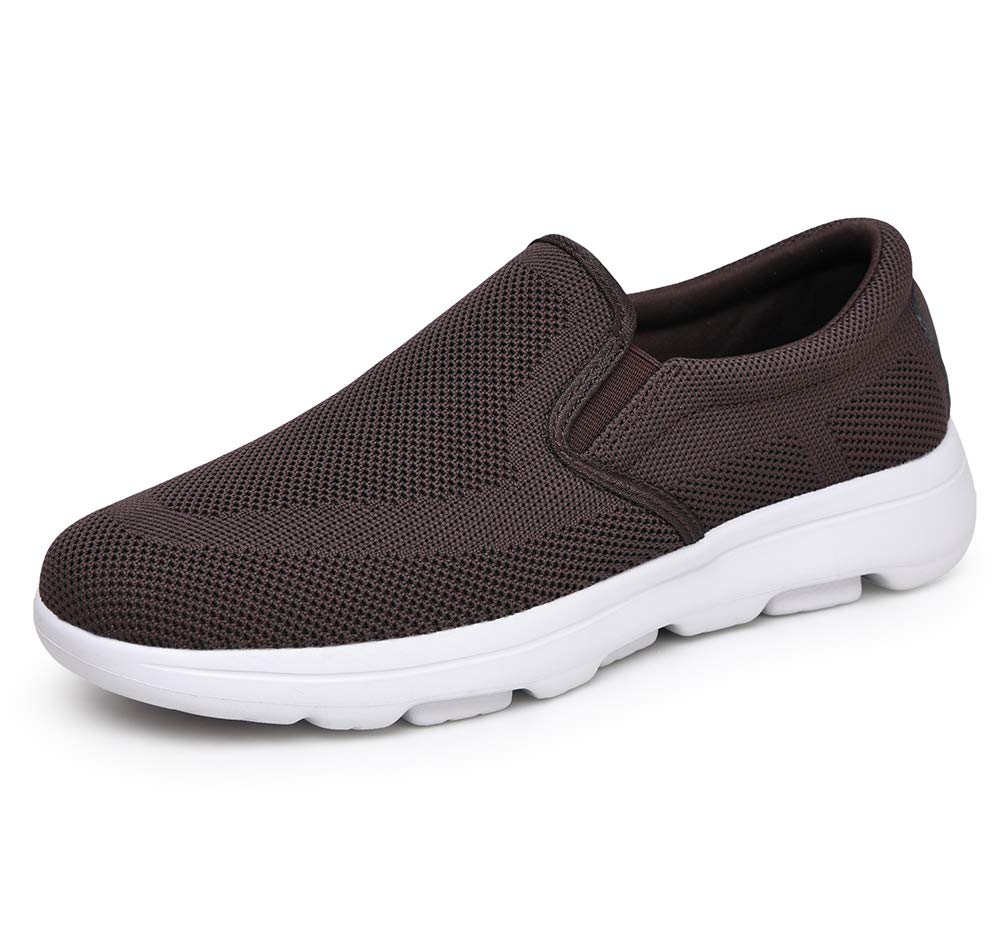 TIOSEBON Men's Breathable Mesh Slip-On Loafers - Lightweight Walking Shoes for Work, Driving & Tennis | Comfortable Casual Shoes for Men | Perfect for Office, Travel & Daily Wear