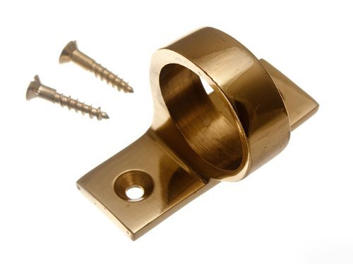 4 Pack Solid Brass Sash Window Lift Rings - Vintage Sash Pull Handles with Screws for Classic Windows - Perfect for Home Restoration & Interior Decor