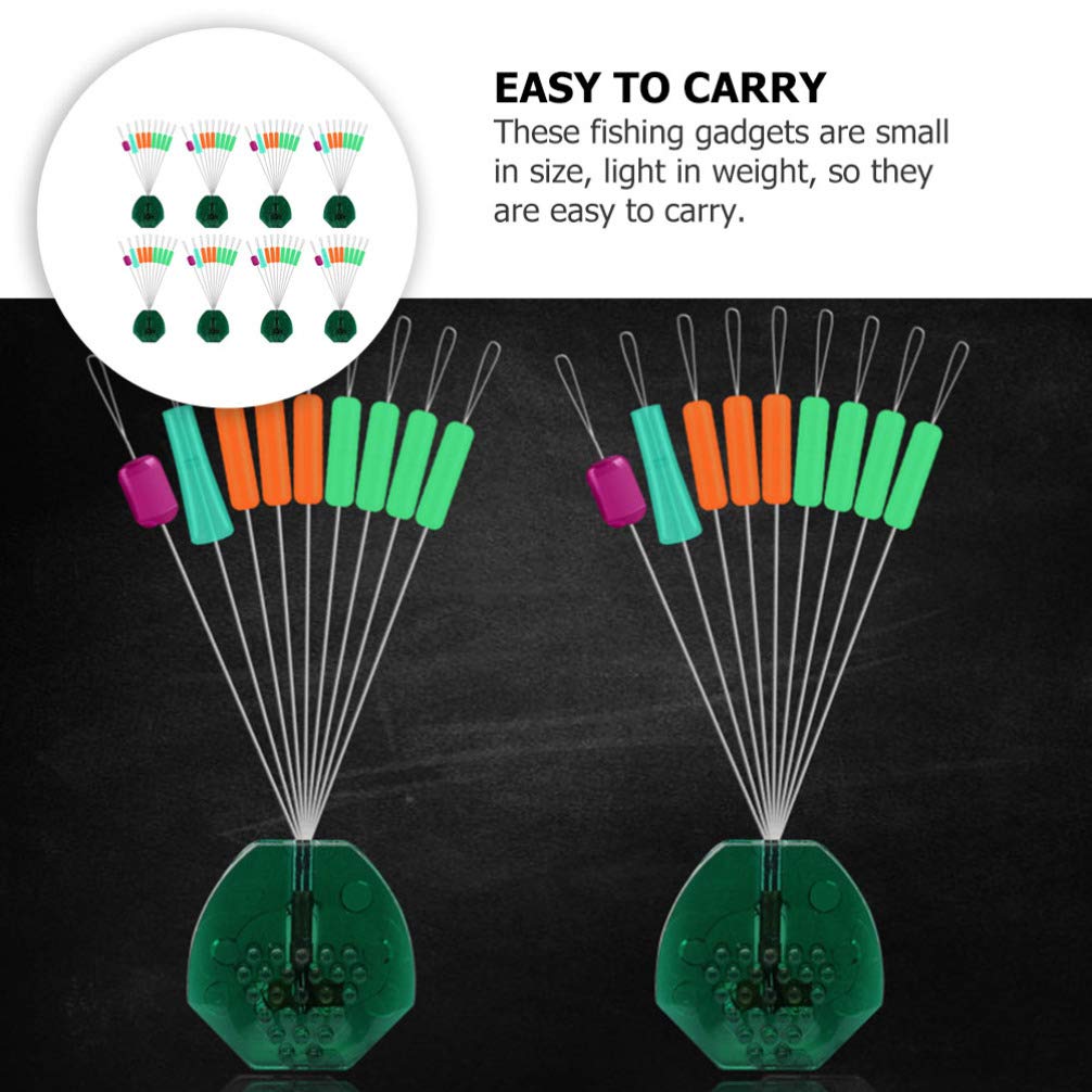 10pcs Bobber Stoppers for Fishing Line - NUOBESTY Float Connector Tackle Accessories - Perfect for Freshwater & Saltwater Fishing, Fly Fishing, and Ice Fishing
