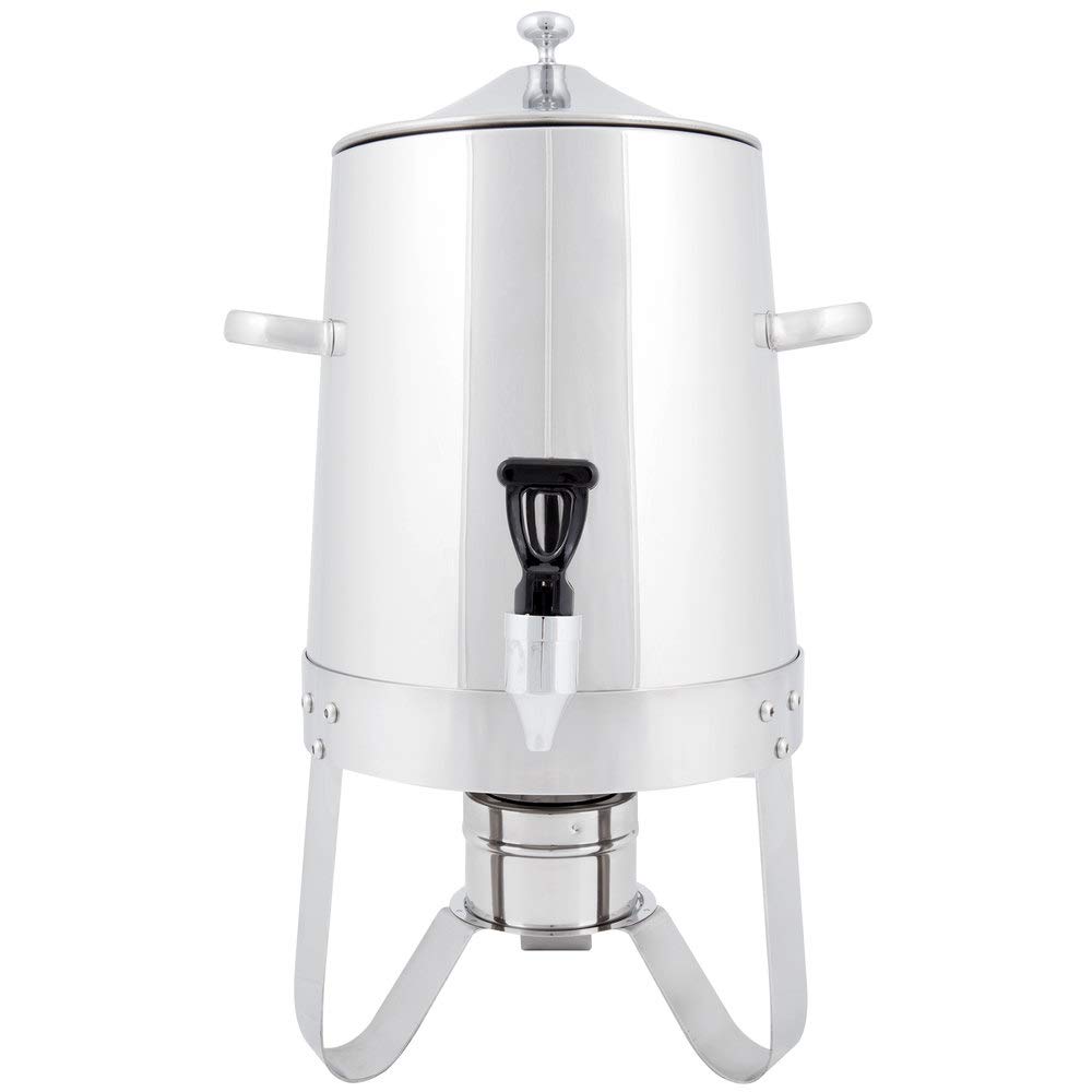 11L (3 Gallon) Stainless Steel Coffee Urn with Chafer Wick - 48 Cup Commercial Hot Beverage Dispenser for Coffee, Tea & Hot Water - Perfect for Catering, Events & Restaurants
