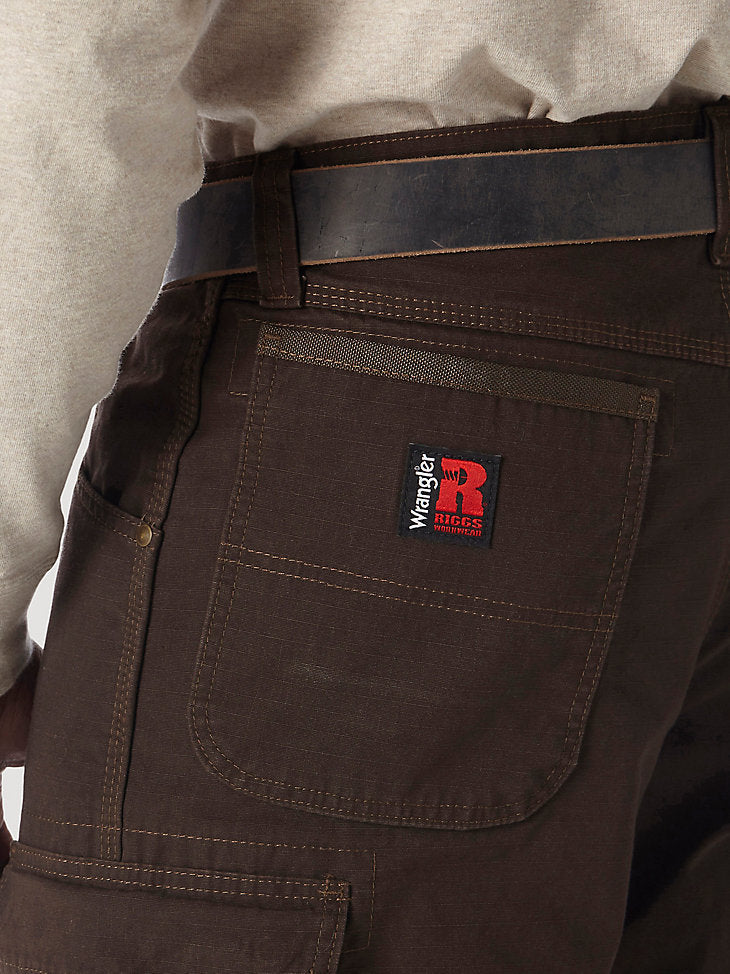 Ripstop Ranger Cargo Pants for Men - Durable Tactical Work Pants in Dark Brown | Outdoor Hiking, Camping & Workwear