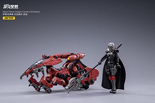 ZIOIZFU JoyToy JT2016 1/18 Scale Saluk Flame Dragon Cavalry Crimson Action Figure - Highly Detailed Collectible Toy for Display & Role-Playing - Perfect for Anime Fans & Model Enthusiasts