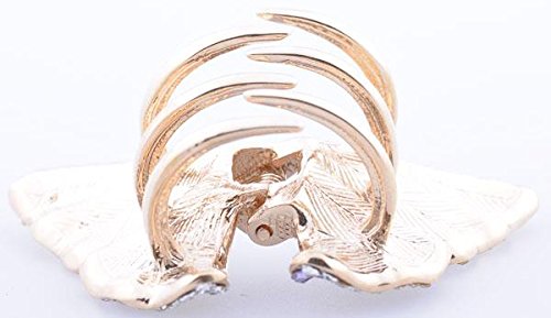 LINJIE JEWELRY HP301 Vintage Butterfly Hair Claw Clip for Women & Girls - Perfect for Parties, Weddings & Everyday Hairstyles