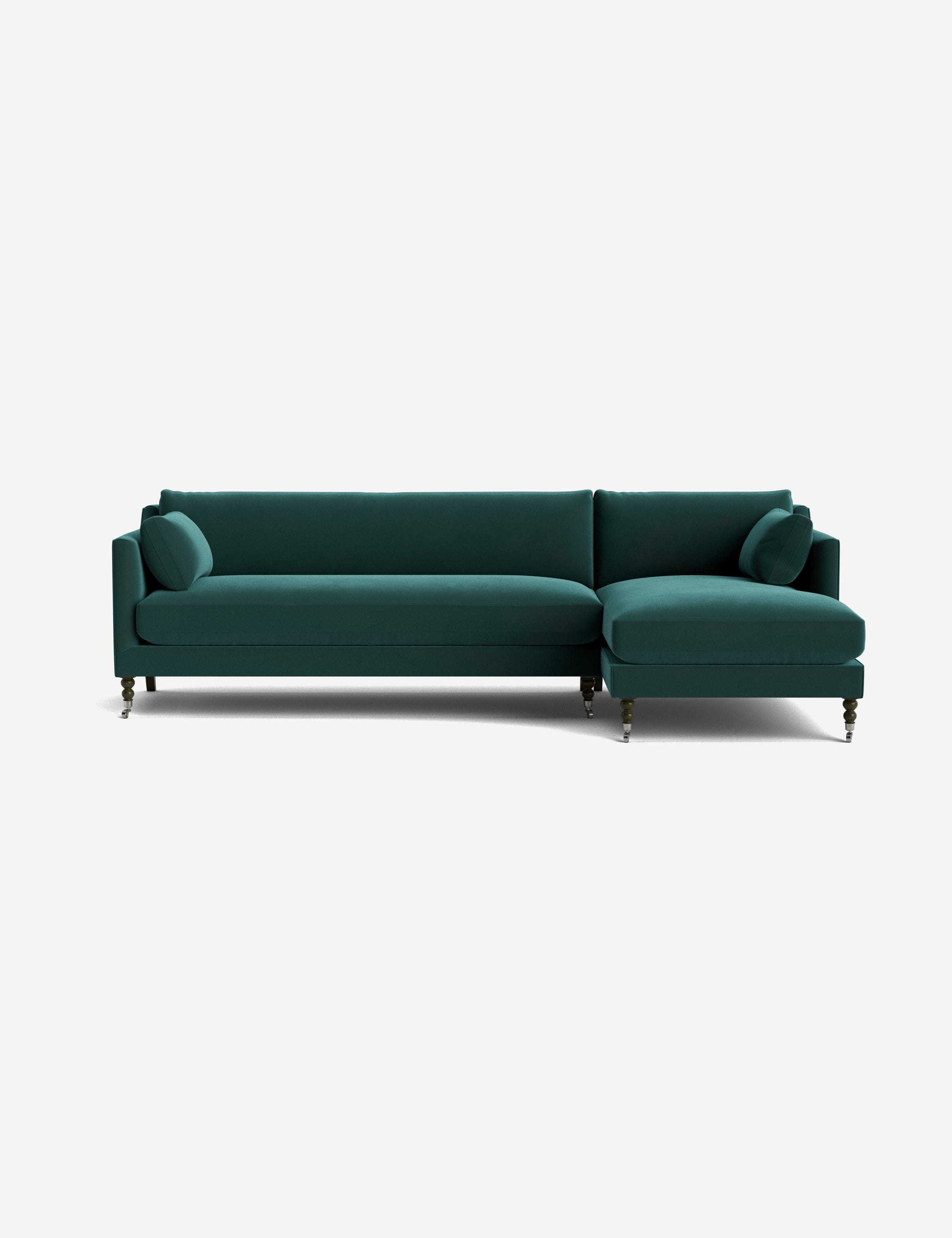 Fabienne Sectional Sofa - Modern L-Shaped Couch with Reversible Chaise, Soft Fabric Upholstery for Living Room, Family Room & Home Theater