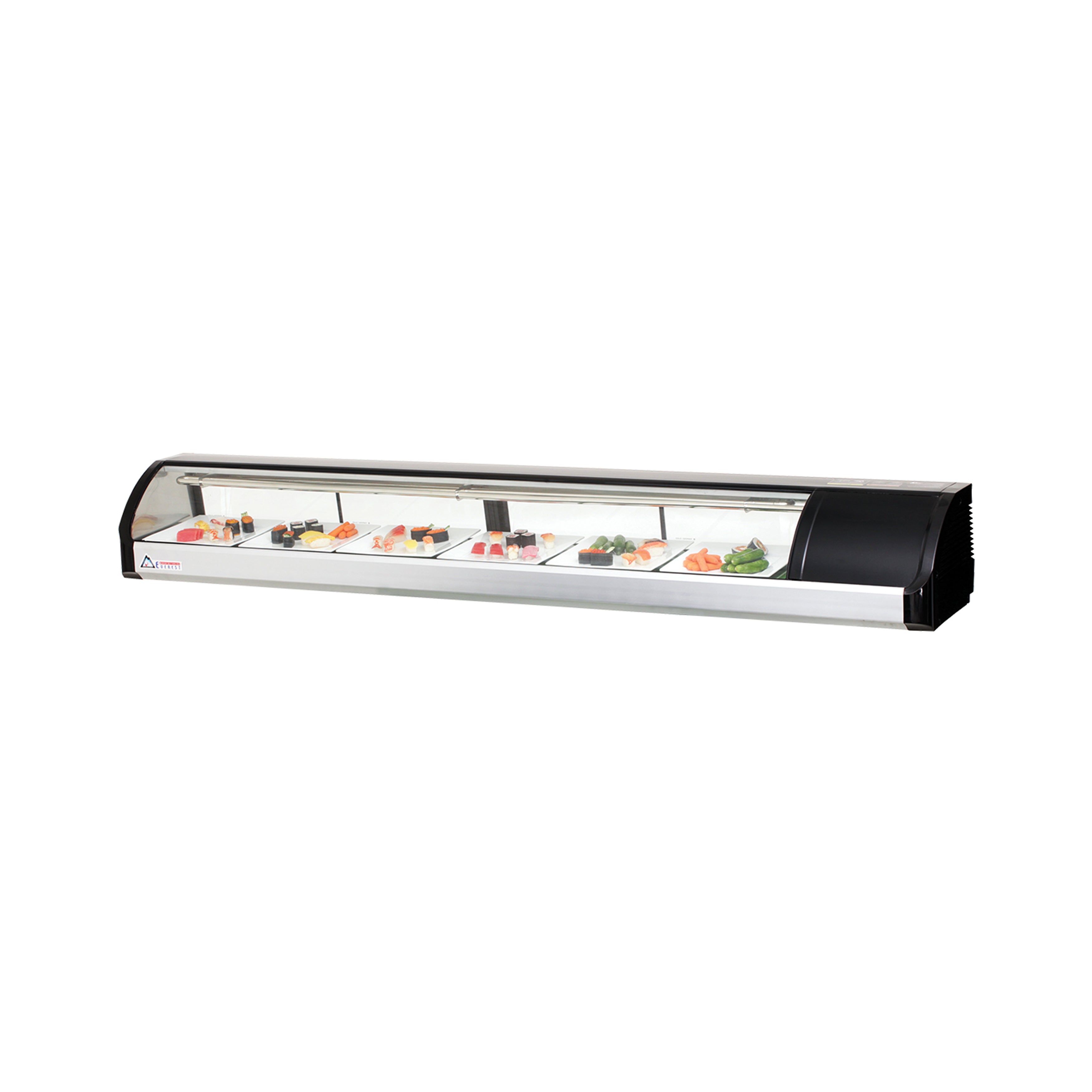 Everest ESC83R Commercial 83-Inch Counter Refrigerated Display Case - Perfect for Restaurants, Cafes, and Grocery Stores