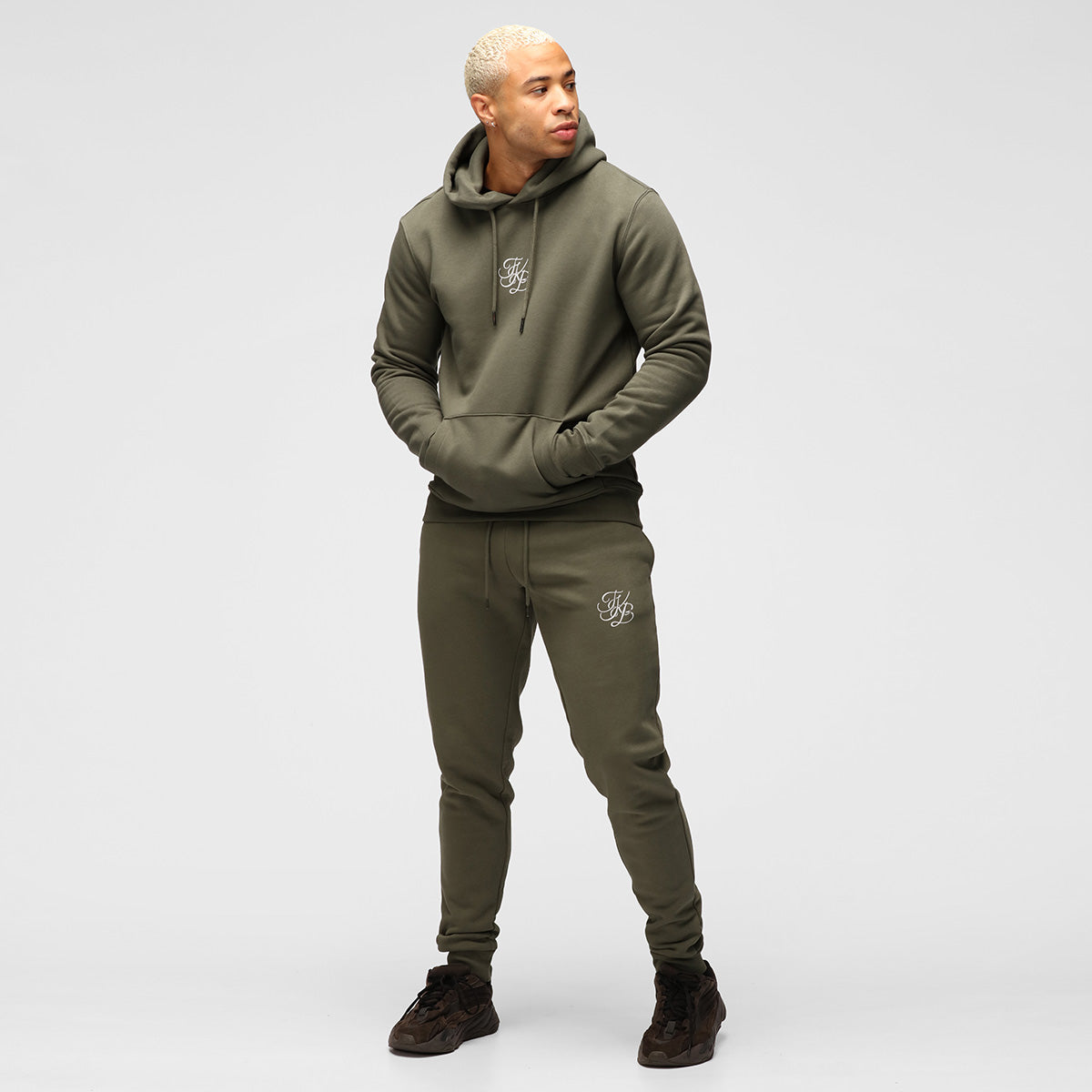 TKB Men's Organic Cotton Khaki Hoodie - Soft & Comfortable Pullover for Casual Wear, Outdoor Activities & Loungewear
