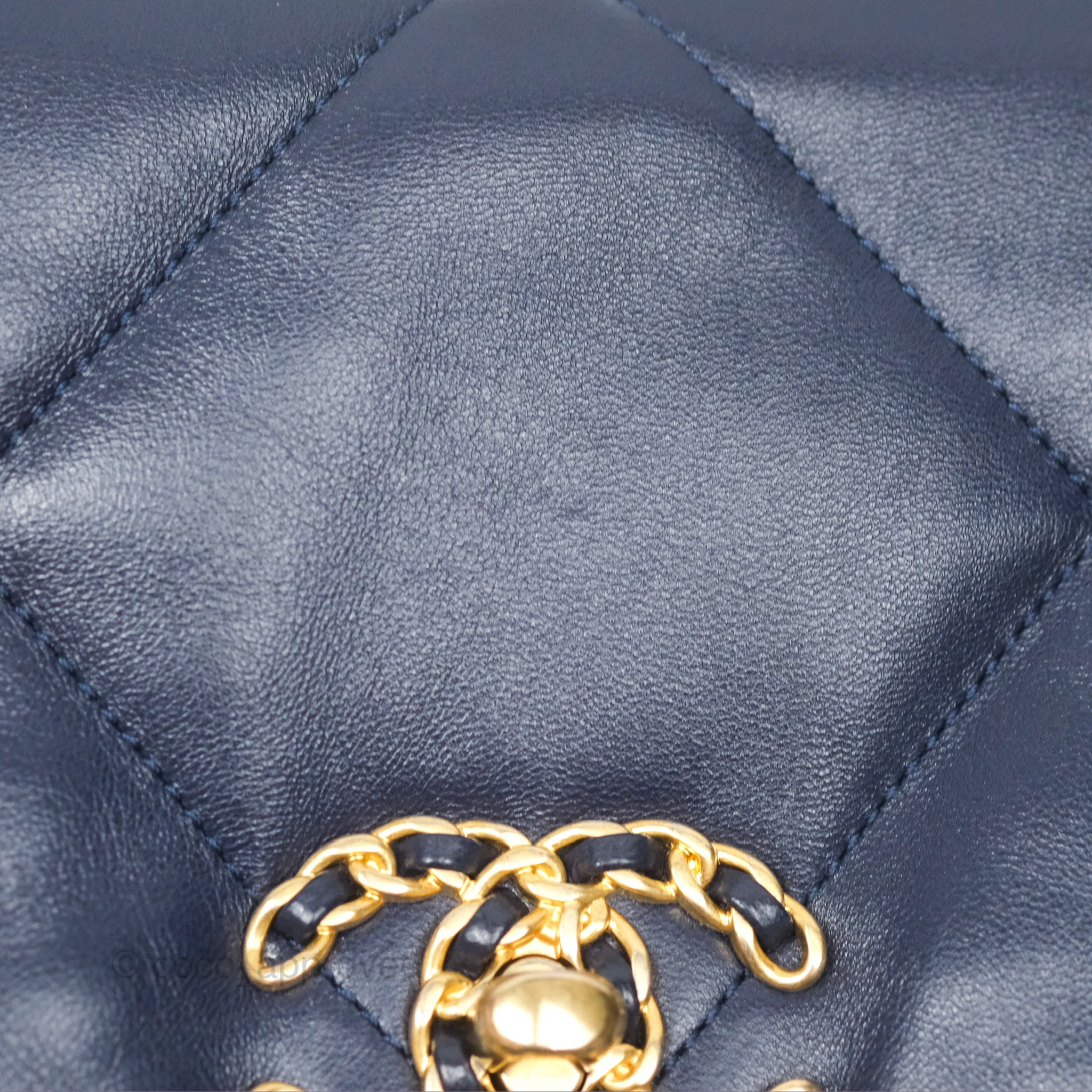 Chanel 19 Small Dark Navy Mixed Hardware Flap Bag - Luxury Designer Handbag for Women | Perfect for Evening Events, Parties & Special Occasions