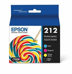 Epson Claria 212 Standard Capacity Color & Black Ink Cartridge Multi-Pack (CMYK) - Compatible with Epson Printers for Home, Office & Photo Printing