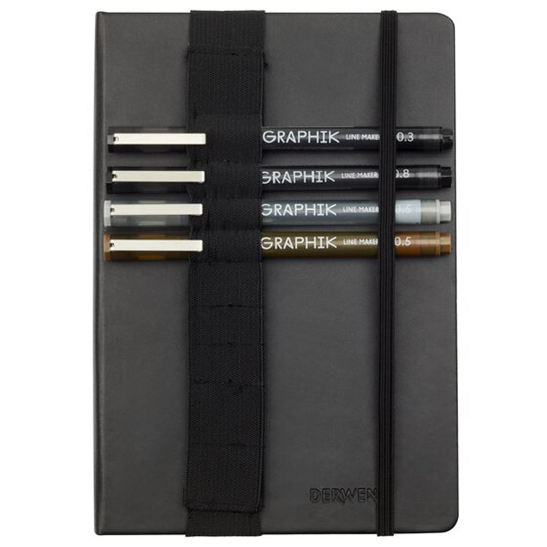 Derwent Line Maker A5 Sketching Journal Set - Premium Sketchbook for Artists, Drawing & Sketching - Perfect for Travel, Studio & Outdoor Art Projects