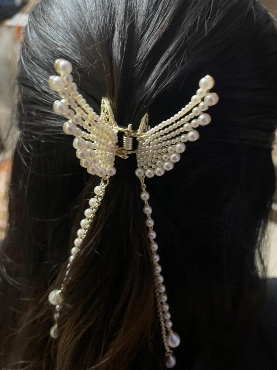 SHREYA-FASHION Stylish Butterfly Hair Clip for Women - Elegant Bridal Hairpin, Wedding & Party Hair Accessory, Hairstyle Decoration Brooch (Style-4) - Perfect for Bridal Looks, Prom, Date Night & Special Occasions