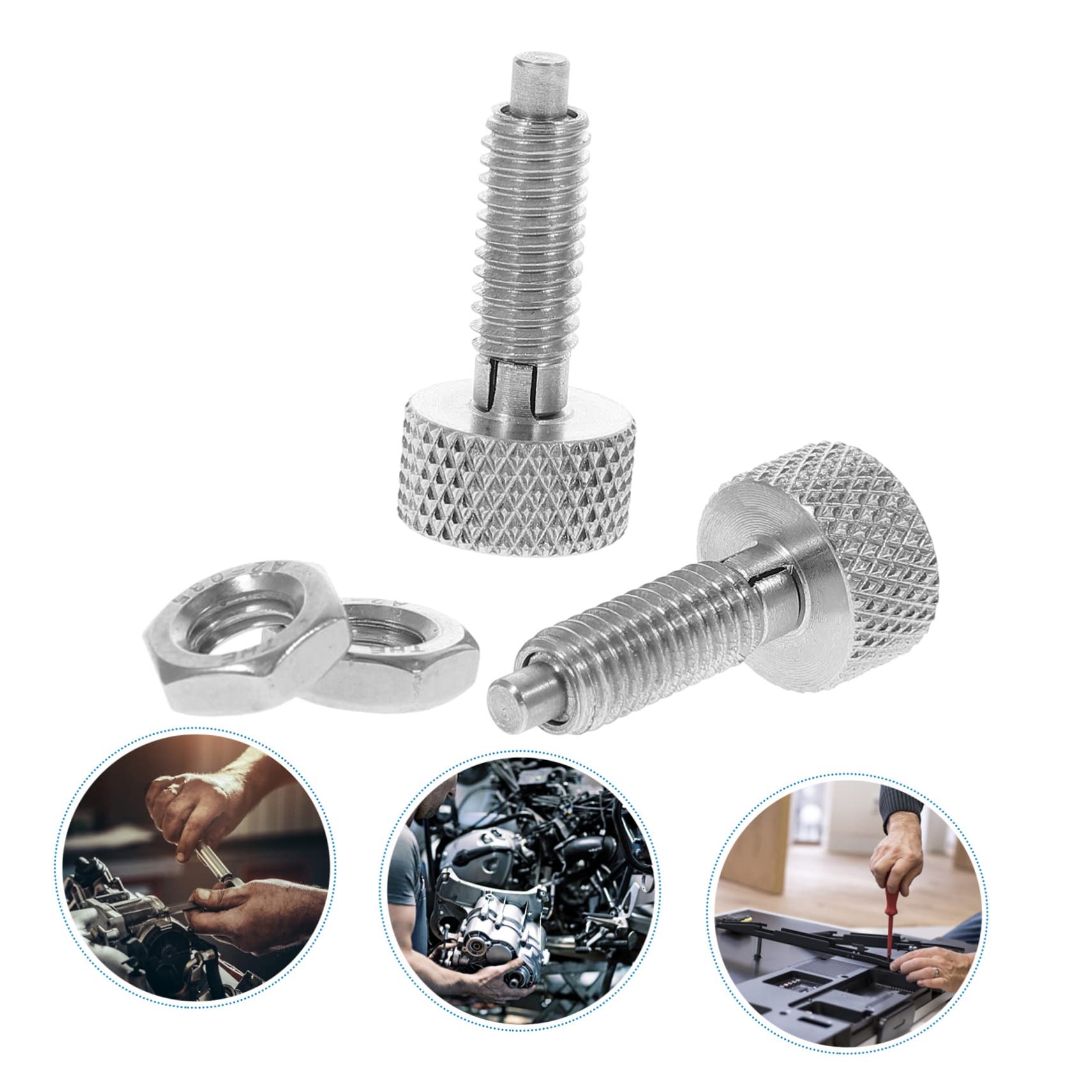 Retractable Spring Plunger - Heavy Duty Tool Box Lock Knob & Pull Ring Pin Replacement - Perfect for Industrial Equipment, Machinery, and DIY Toolbox Security