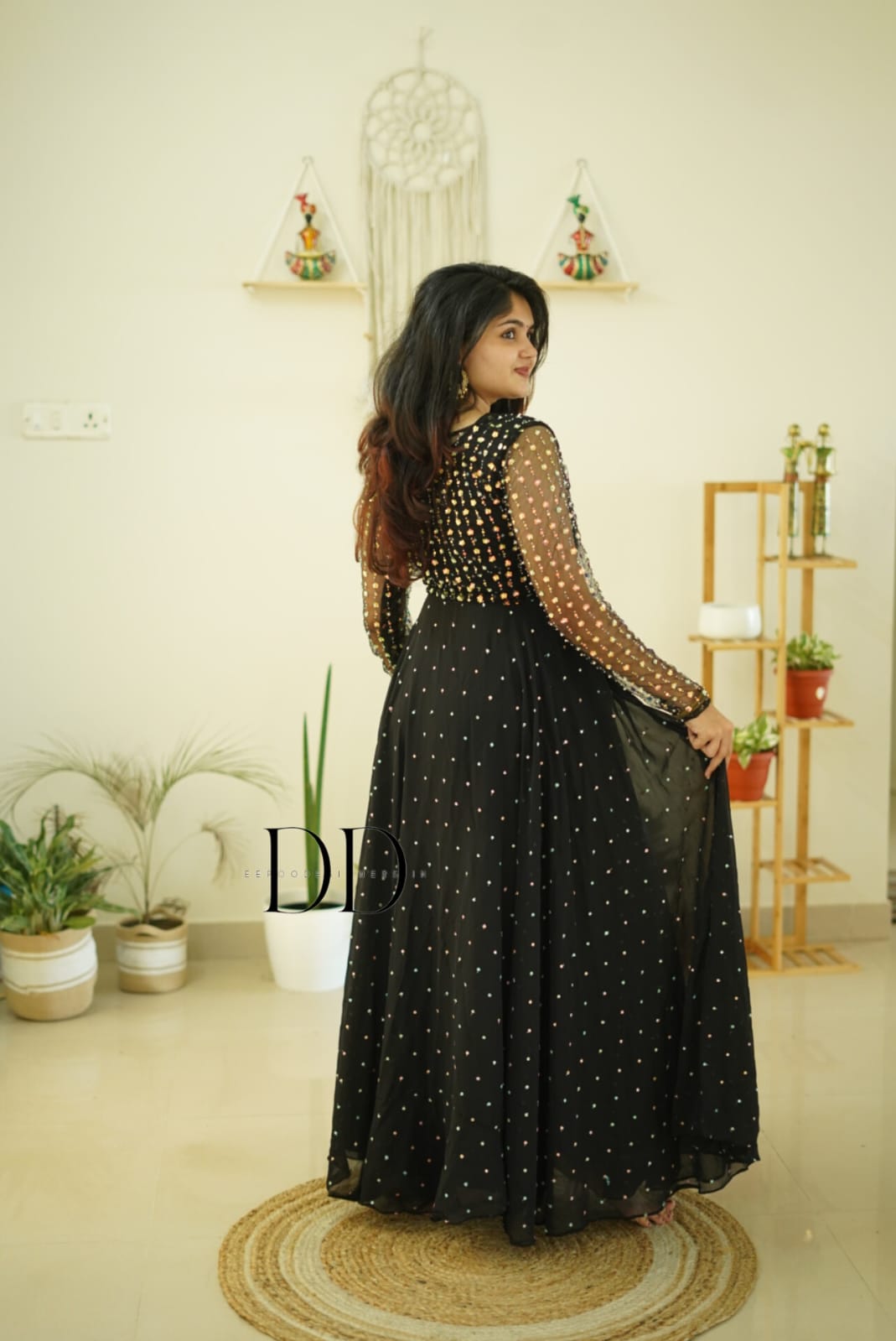 DD499 Leona Designer Anarkali Dress for Women - Elegant Pakistani Party Wear & Wedding Guest Outfit - Perfect for Festivals, Special Occasions & Cultural Events