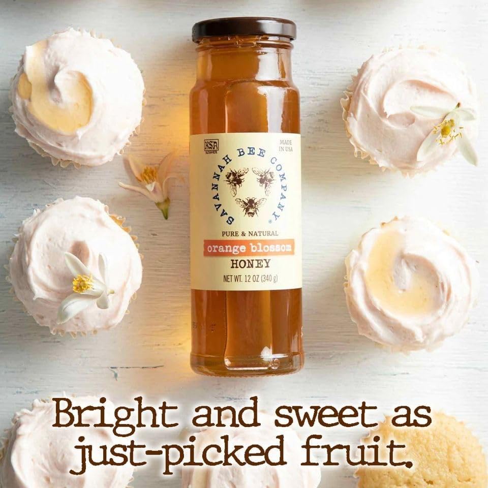 Savannah Bee Company Pure Raw Natural Honey - Unfiltered, Unprocessed, 100% Organic | Perfect for Tea, Baking, Smoothies & Healthy Recipes