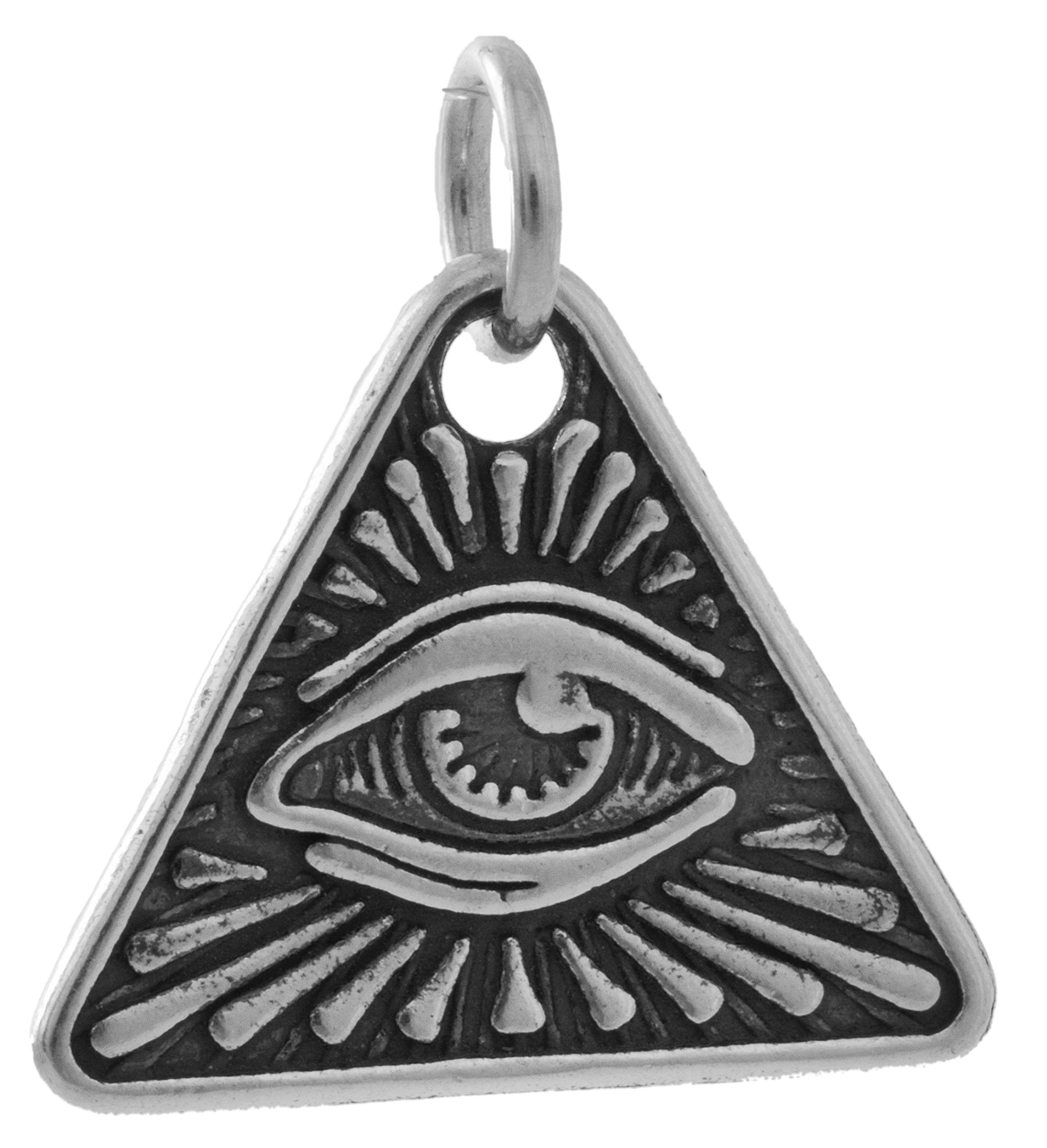 925 Sterling Silver All Seeing Eye Charm & Necklace - Small Size - Protection & Spiritual Jewelry for Women & Men - Perfect for Gifts, Meditation & Everyday Wear