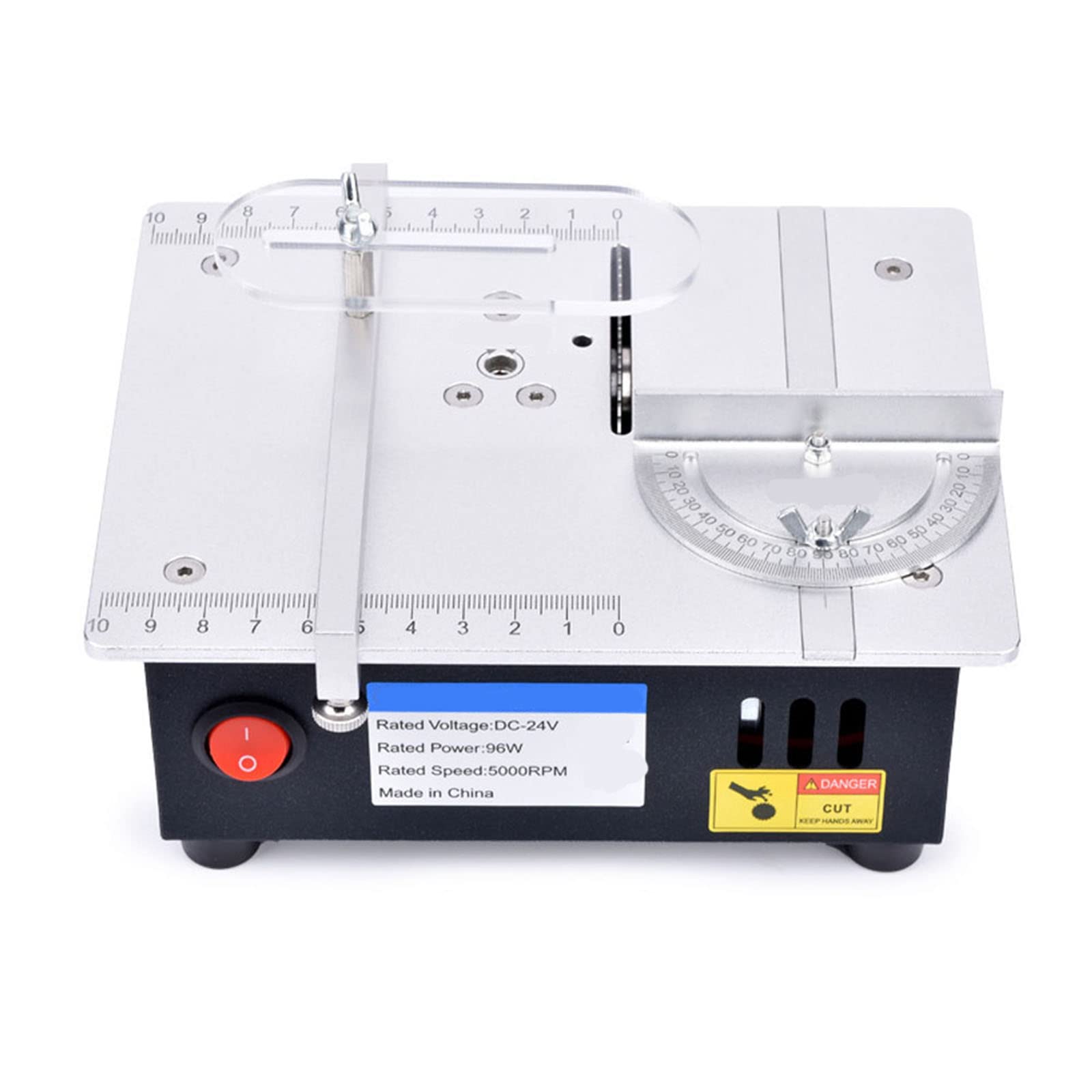 AISINILALAO 96W 5000RPM Mini Electric Table Saw - Compact Multifunctional Woodworking Tool for DIY Projects, Home Crafts & Small Wood Cutting | Perfect for Hobbyists, Carpenters & DIY Enthusiasts