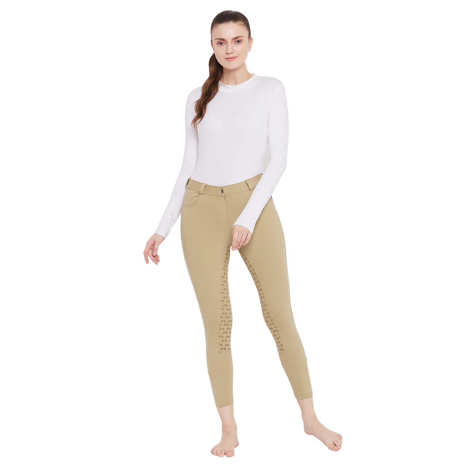 Equine Couture Heather Full Seat Breech - Premium Equestrian Riding Pants for Women - Comfortable & Stylish Horseback Riding Breeches for Dressage, Jumping & Show Competitions