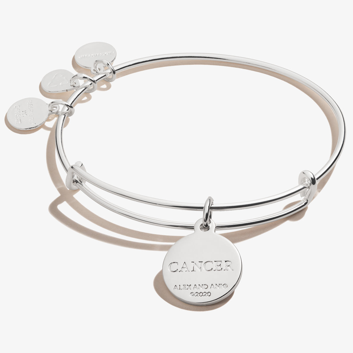 Cancer Zodiac Charm Bangle - Sterling Silver Zodiac Sign Bracelet for Women - Perfect Gift for Birthdays, Anniversaries & Astrology Lovers
