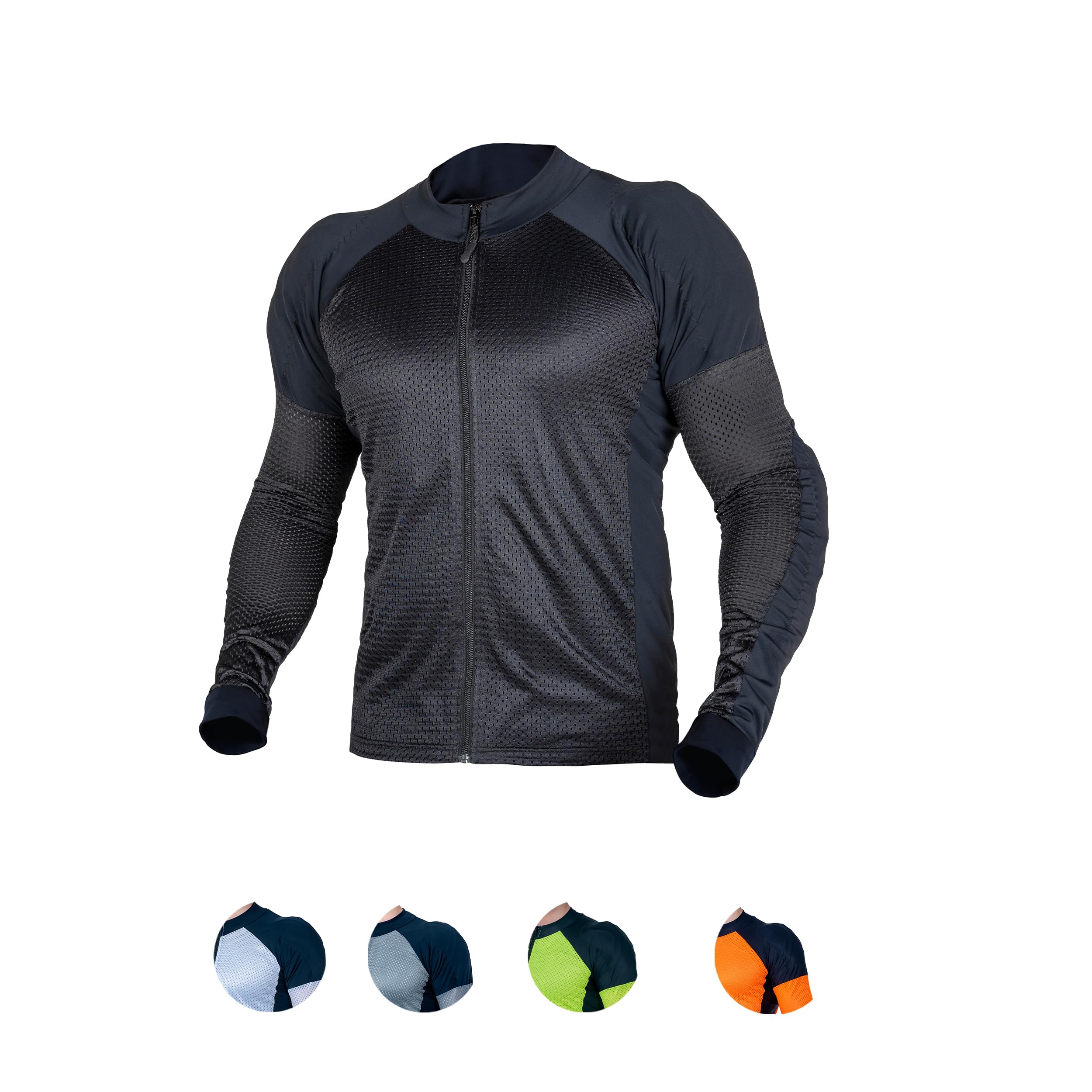 WICKED STOCK CE Level 2 Motorcycle Armor Shirt - Men & Women's Breathable Mesh Protective Gear for Summer Riding (Black, X-Large) - Perfect for Street Biking, Commuting & Adventure Tours