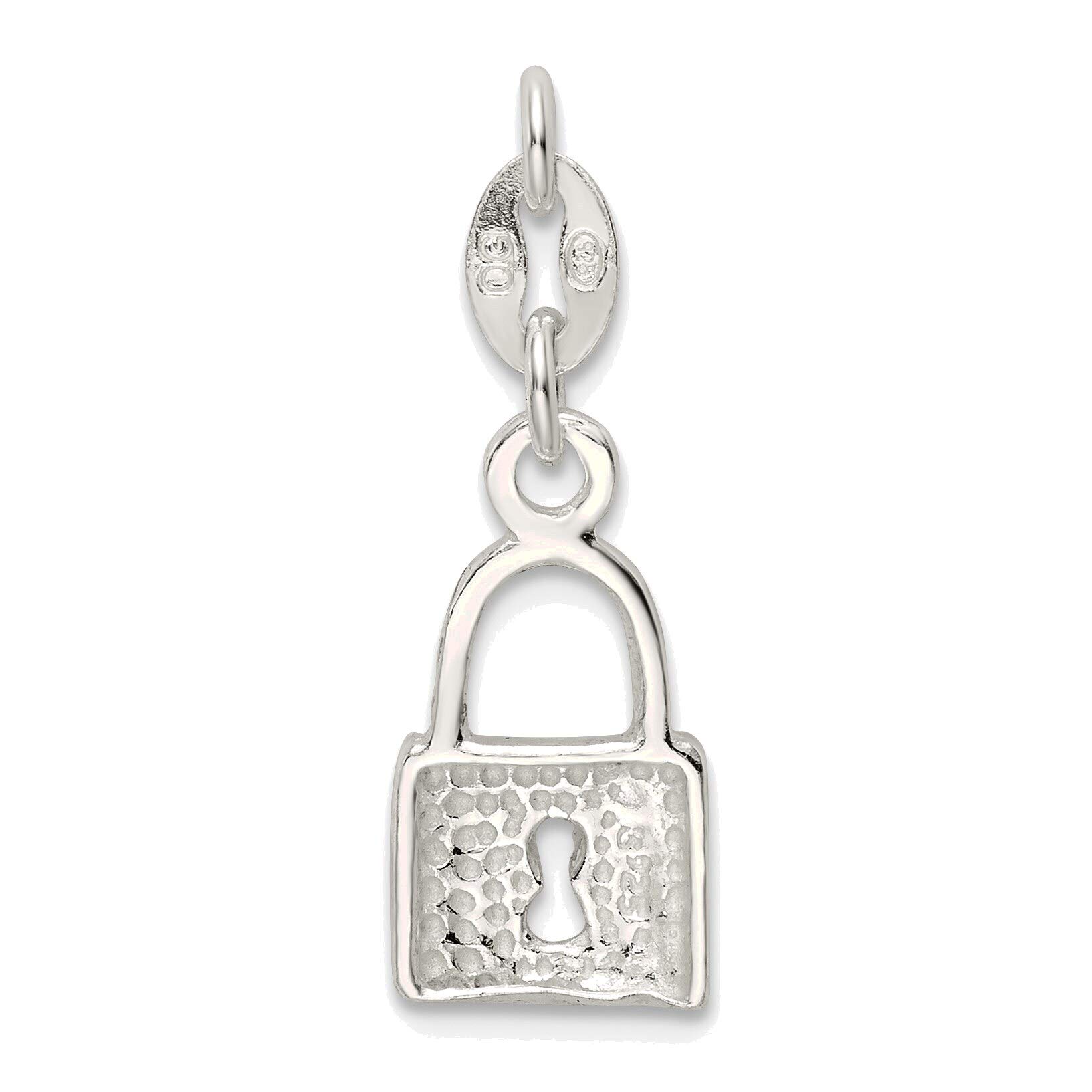 Sterling Silver Lock & Key Charm - Elegant Jewelry for Gifts & Special Occasions
