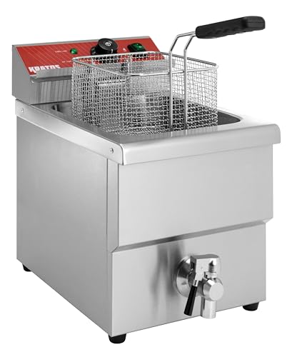 Kratos 29Y-015 Commercial Electric Countertop Fryer - 15 lb Capacity, 208/240V, 3500W, 1 Basket - Perfect for Restaurants, Food Trucks & Catering Businesses