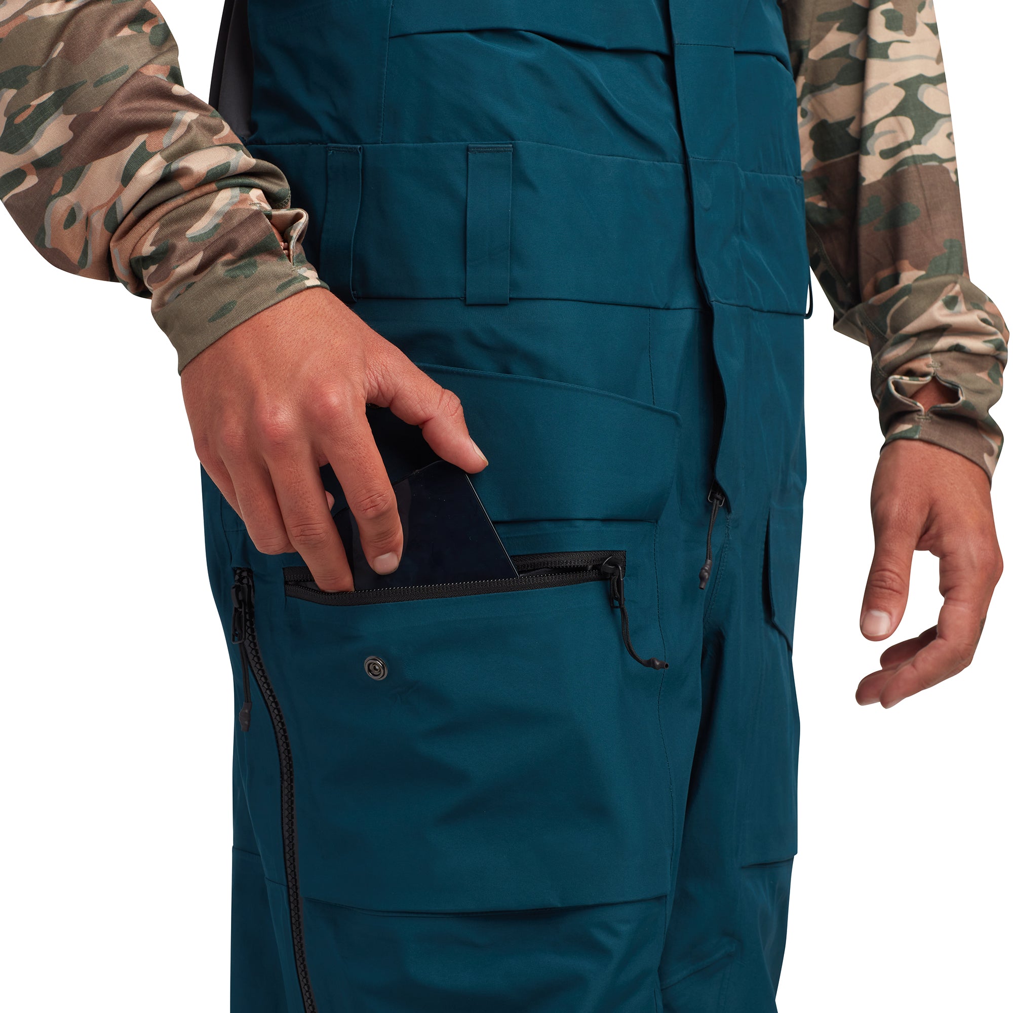 Stoker Gore-Tex 3L Bib Pants for Men - Waterproof Ski & Snowboard Bib Overalls for Winter Sports & Outdoor Activities
