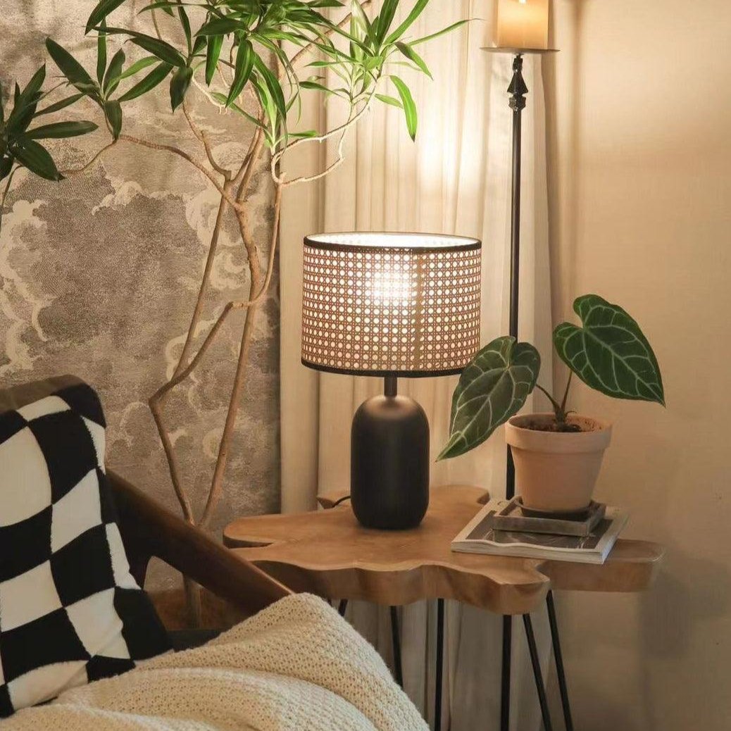 Nico Table Lamp - Modern LED Nightstand Light with USB Port for Bedroom, Living Room & Office - Warm White & Cool White Dimmable Desk Lamp for Reading, Working & Relaxing