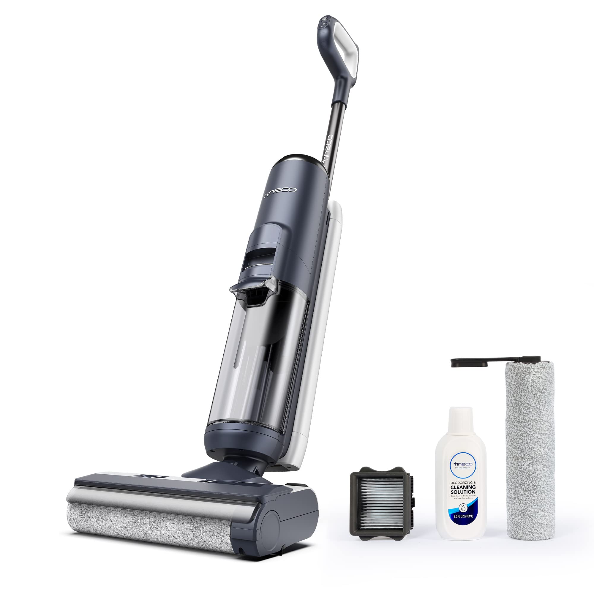 Tineco Floor ONE S5 Blue Cordless Wet Dry Vacuum Cleaner & Mop with HEPA Filter, Brush Roller & 280ml Solution Set - Perfect for Hardwood Floors, Tile & Pet Hair Cleaning