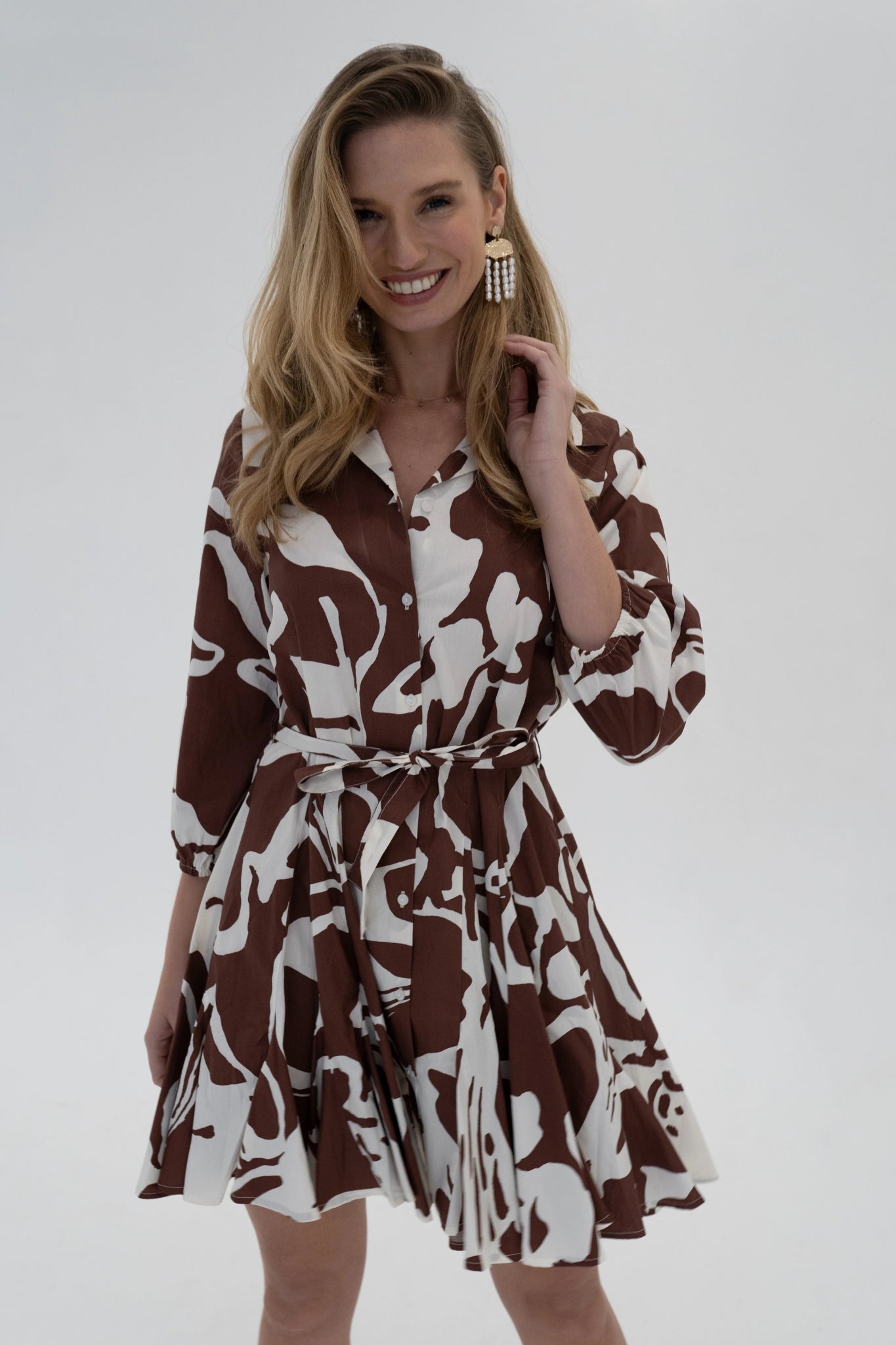 Elegant Women's Robe Chemisier Dress - Stylish & Comfortable Boho Chic Outfit for Casual Wear, Beach Cover-Up, or Lounge at Home