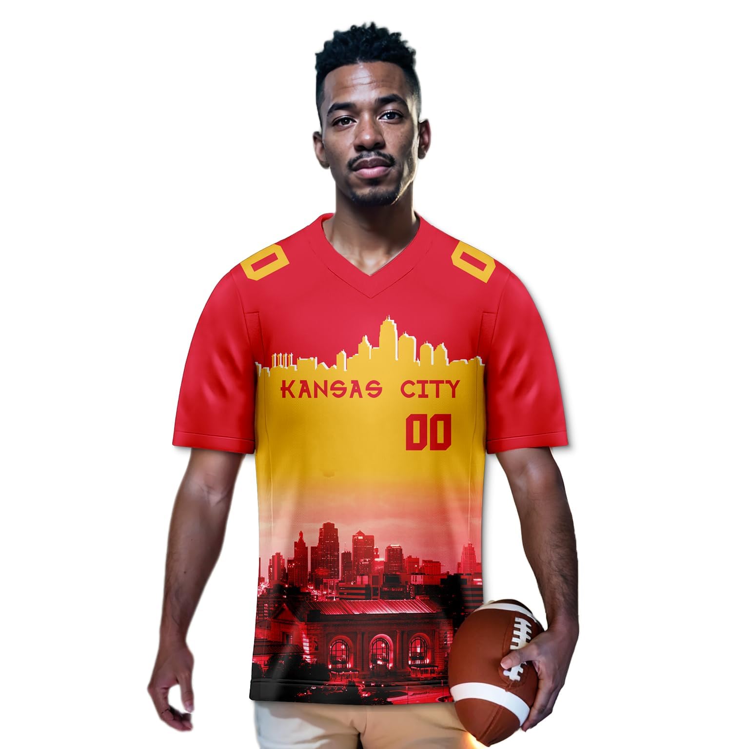 Custom Personalized Football Jerseys - Stitched/Printed Name & Number - Men's Women's Youth Fan Jerseys for Game Day, Team Spirit & Casual Wear - Perfect Gift for Soccer Enthusiasts