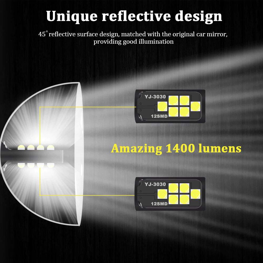 SOCAL-LED 7440 7443 Amber Yellow LED Turn Signal Bulb - 3030 SMD Super Bright for DRL, Brake, Parking & Tail Lights - Pack of 2 - Perfect for Cars, Trucks & Motorcycles Day & Night Driving