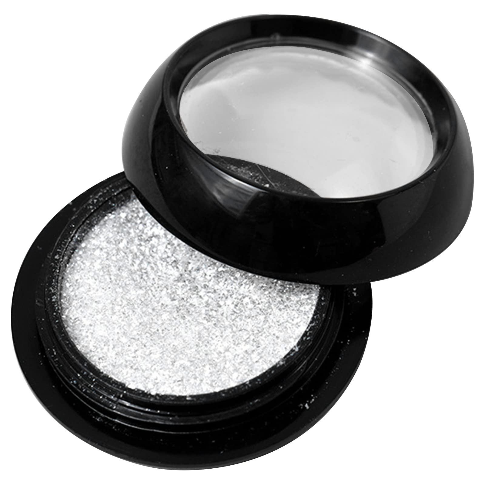 Jiusike Mirror Titanium Nail Glitter Powder - Super Bright Non-Flying 0.2g for Nail Art, Manicure & Pedicure | Perfect for Salon, Home DIY & Professional Nail Designs