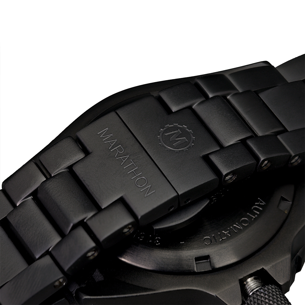 Automatic Search & Rescue Diver Watch (GSAR) - 41mm Anthracite Black Stainless Steel Bracelet - Professional Scuba Diving & Water Sports Gear