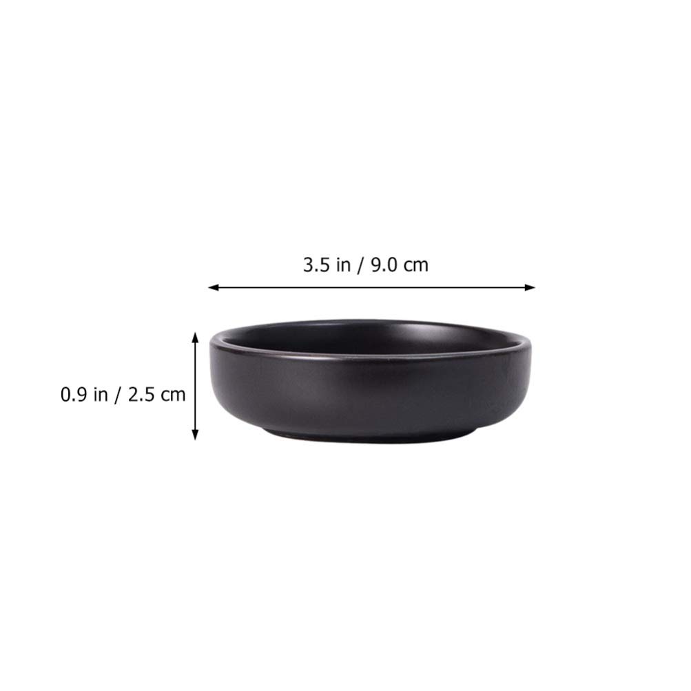 6-Piece Japanese Ceramic Seasoning Bowls - Small Sauce Dishes for Sushi, Soy Sauce, Snacks & Side Dishes - Perfect for Dining, Entertaining & Food Presentation