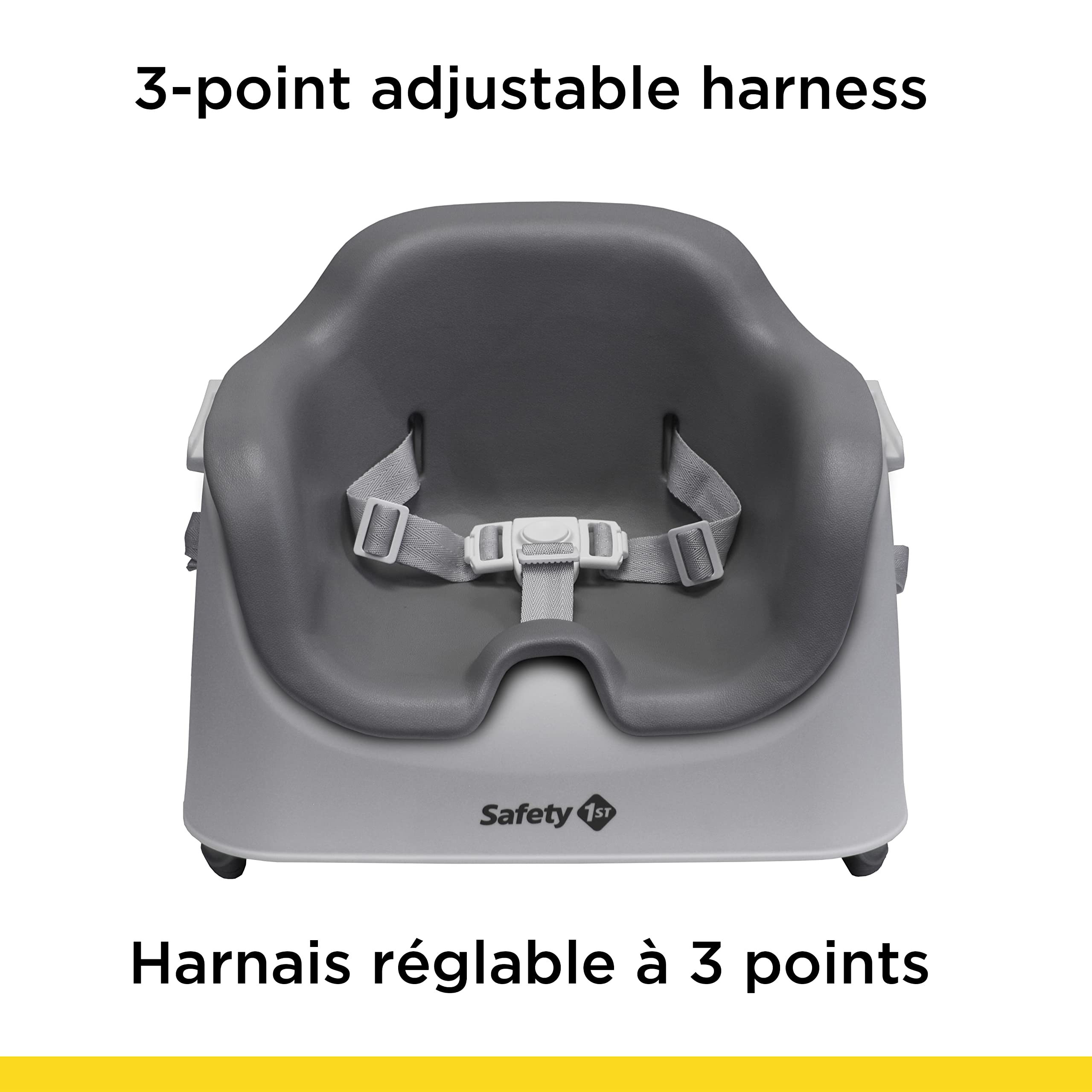 Safety 1st Remmi Kitchen Feeding Booster Seat - Adjustable High Chair for Toddlers & Babies - Perfect for Dining, Travel & Restaurant Use