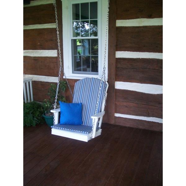 Premium A & L Furniture Full Adirondack Chair Cushion - Waterproof Outdoor Patio Cushion Set with Ties - Perfect for Deck, Garden, and Poolside Relaxation