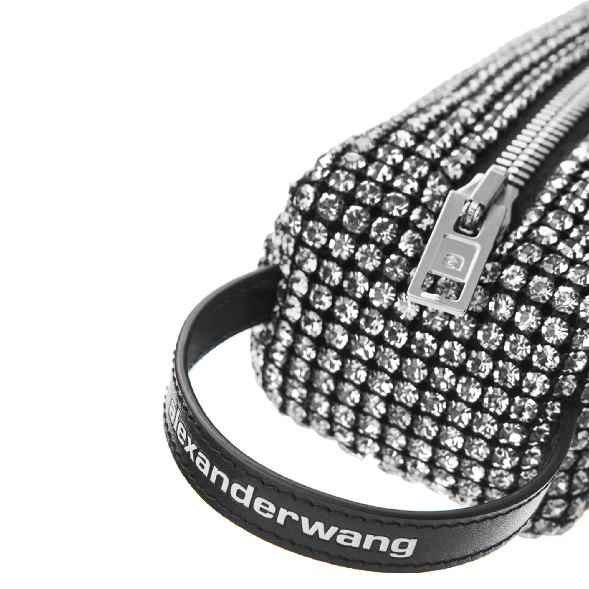 Sparkly Rhinestone Pencil Case for School & Office - Stylish White Glitter Makeup Brush Organizer (Perfect for Students, Artists & Professionals)