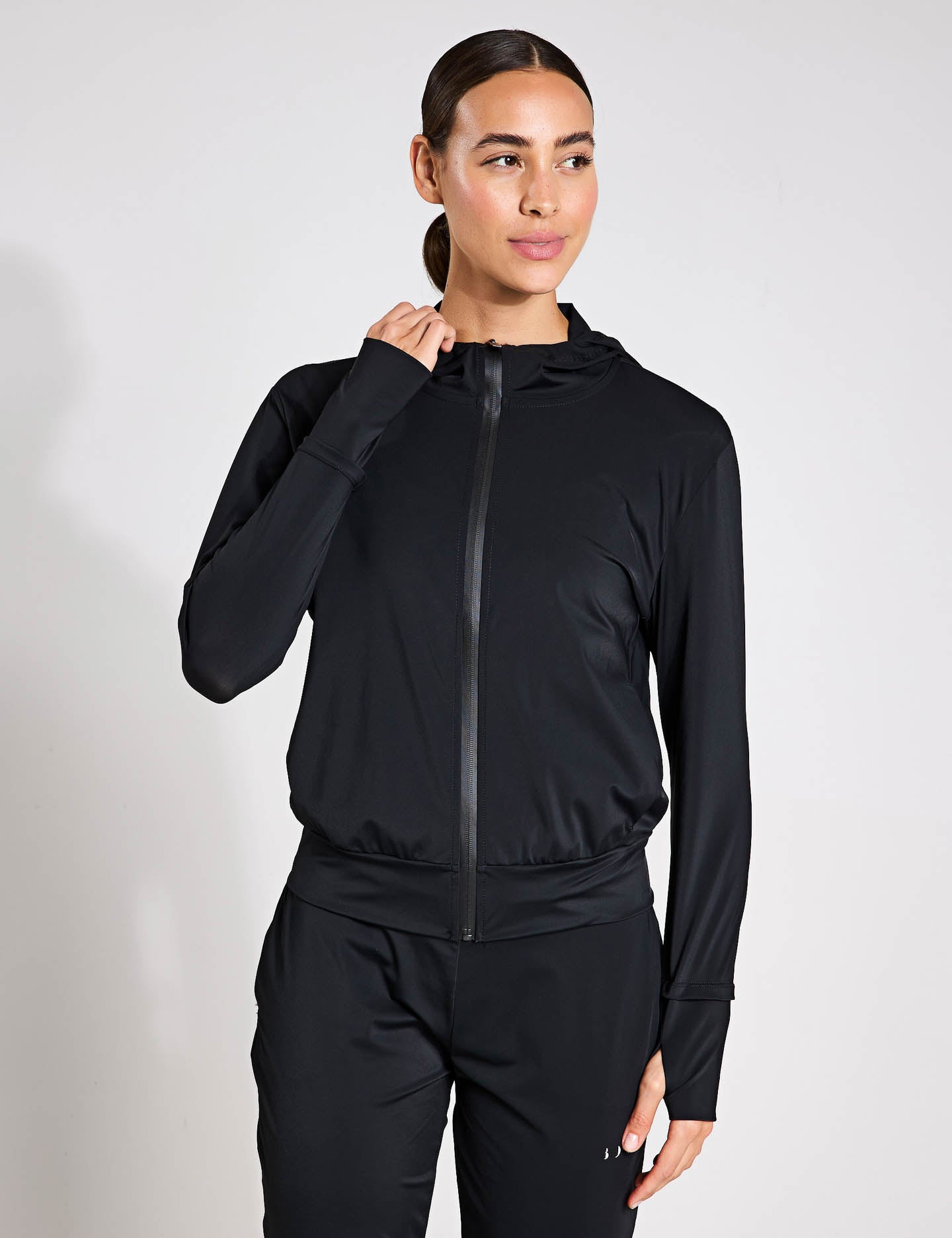 Airla Jacket for Men & Women - Lightweight Waterproof Windbreaker with Hood - Perfect for Hiking, Running, and Outdoor Activities (Black)