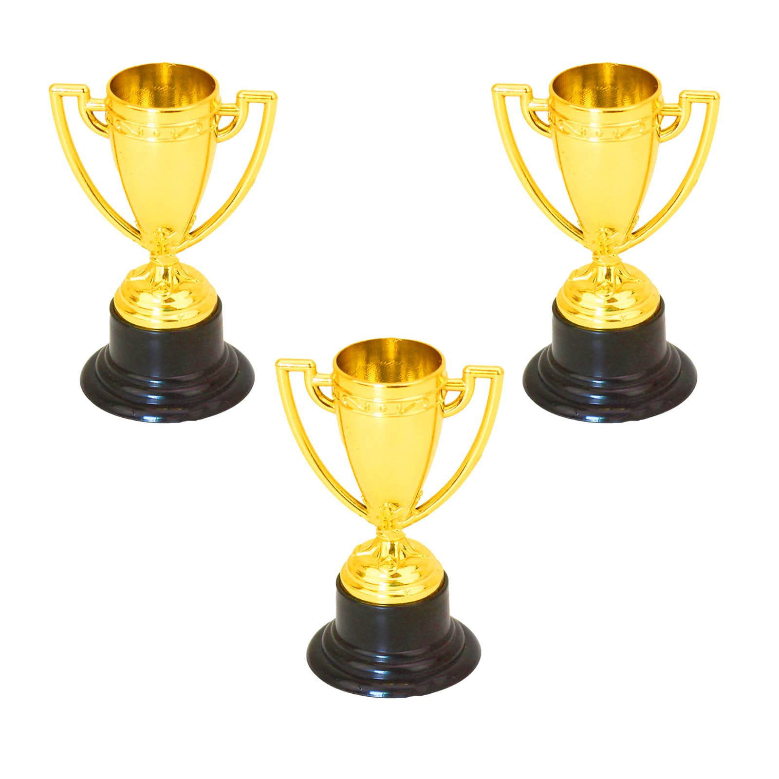 NIIIYTYB Mini Gold Trophy Cups for Kids - Small Award Trophies for Sports Tournaments, Competitions, School Events & Birthday Parties - Perfect for Recognition Ceremonies and Prize Giving