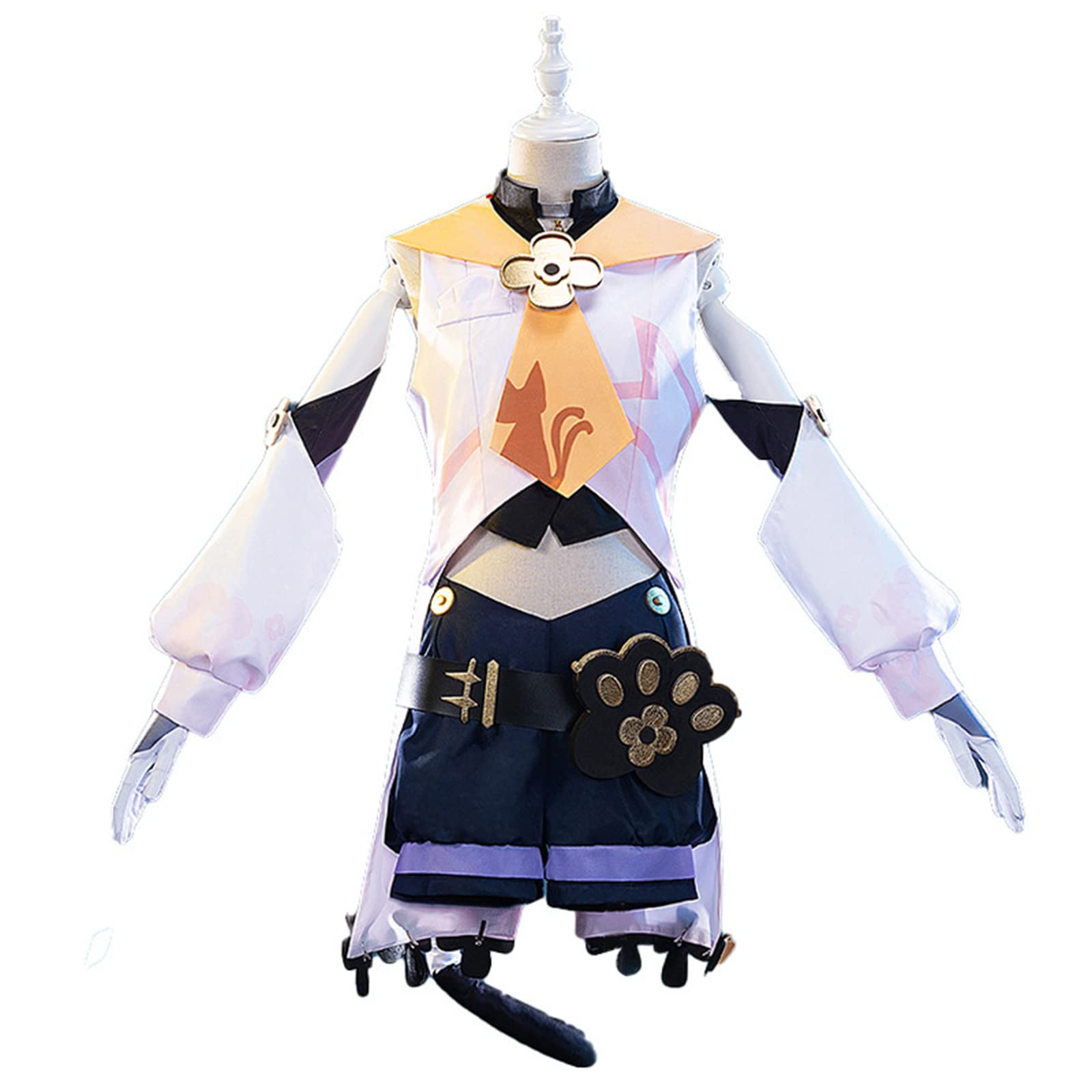 Genshin Impact Diona Cosplay Costume - Anime Outfit Dress Halloween Uniform with 32cm Short Christmas - Perfect for Cosplay Events, Halloween Parties, Anime Conventions & Themed Gatherings