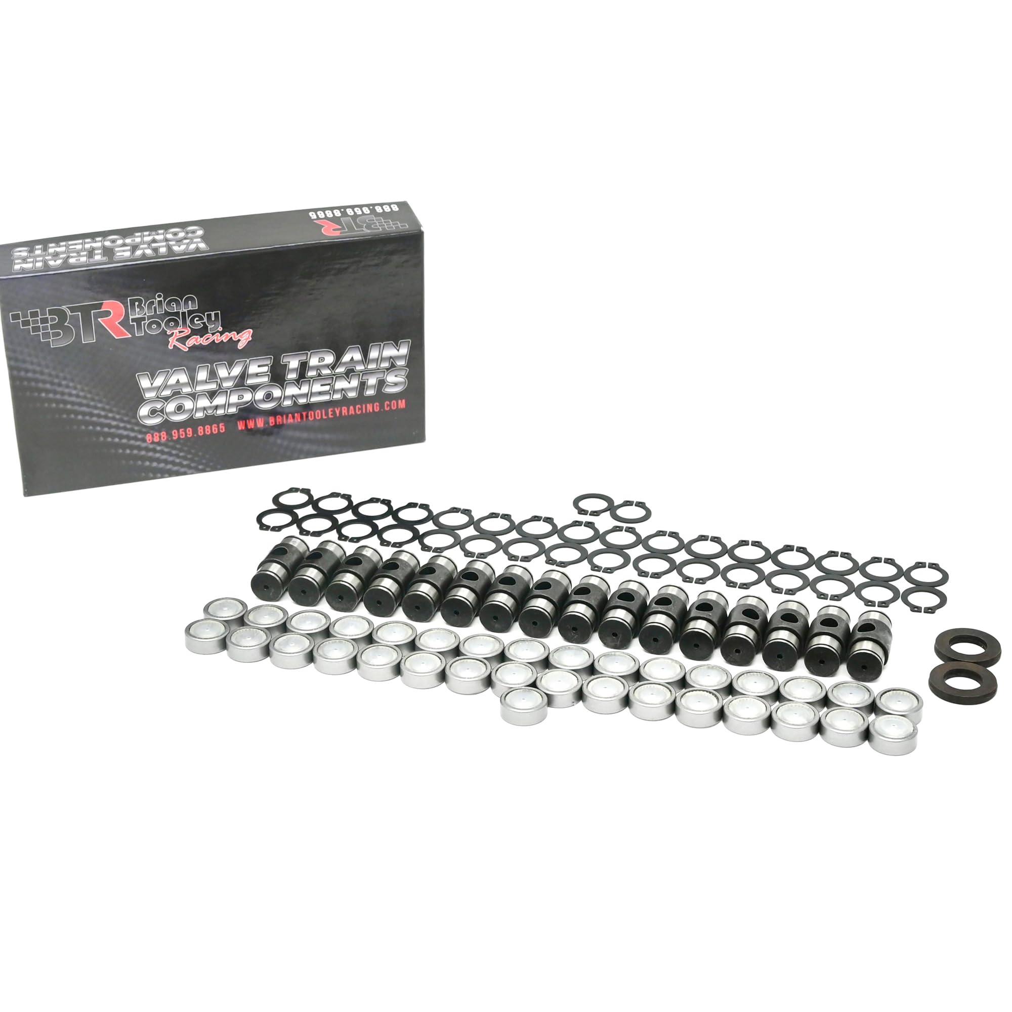 BTR LS Rocker Arm Trunion Kit for 4.8L 5.3L 5.7L 6.0L 6.2L Engines - Compatible with LS1 LS3 LQ4 LM7 LM4 - High Performance Trunnion Upgrade Kit - Perfect for Racing & Engine Rebuilds