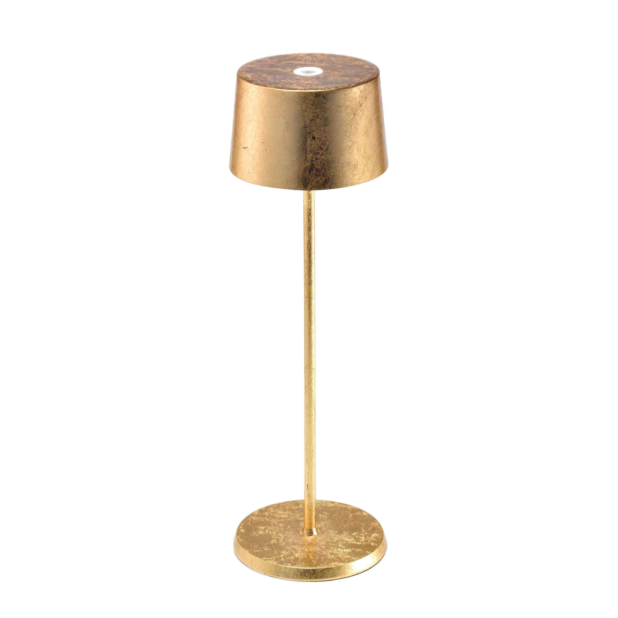 Olivia Pro Golden Leaf Lamp - Portable Rechargeable Touch Control Table Lamp, 2700-3000K Dimmable LED Light, 35cm Height for Living Room, Bedroom & Outdoor Use | Perfect for Reading, Camping & Home Decor