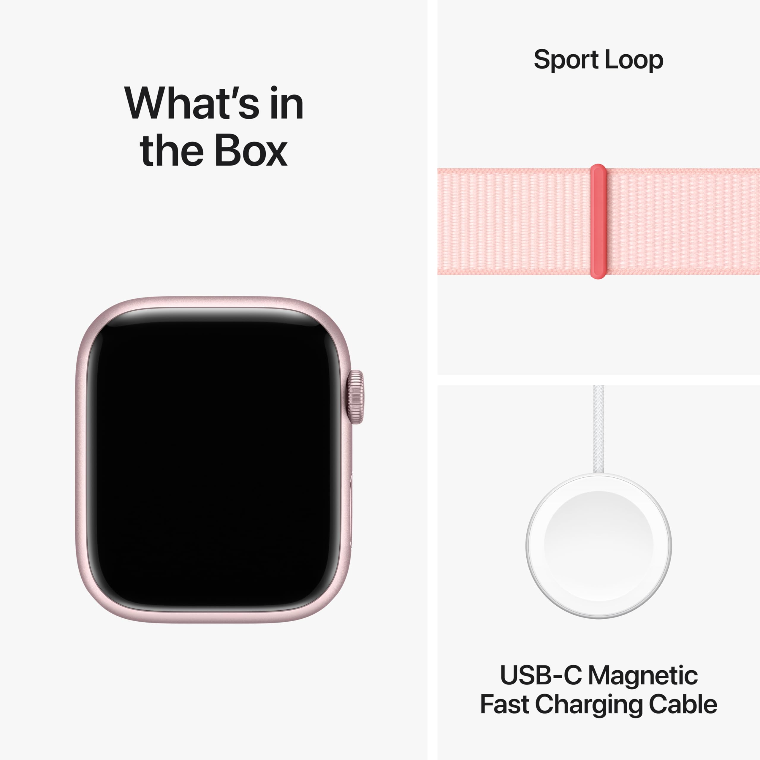Apple Watch Series 9 [GPS 45mm] Smartwatch - Pink Aluminum Case & Sport Band | Fitness Tracker with Blood Oxygen & ECG Apps | Always-On Retina Display | Carbon Neutral | Perfect for Workouts, Running & Daily Activity Tracking
