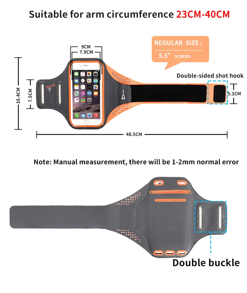 iPhone 15 Armband for Running & Outdoor Sports - Waterproof Phone Holder for Gym, Hiking, Cycling & Fitness Activities