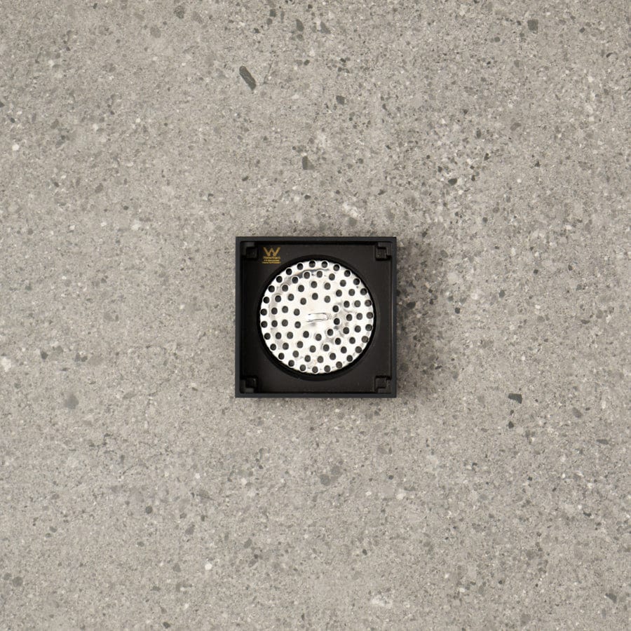Premium Matte Black Tile Insert Floor Waste Drain - Ideal for Bathroom, Shower & Kitchen Flooring