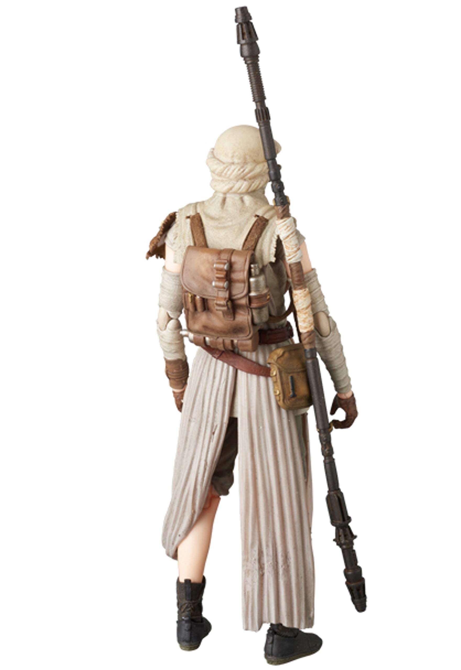Medicom Toy MAFEX Rey Star Wars The Force Awakens 6-Inch Collectible Action Figure - Highly Articulated with Accessories - Perfect for Display, Photography & Star Wars Fans Collection